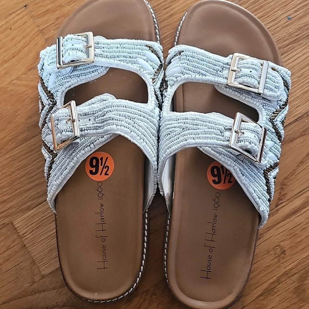 House Of Harlow 1960 Beaded Slide 9.5 - Picture 7 of 8